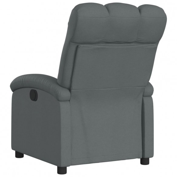 Fauteuil inclinable électrique Gris foncé Tissu