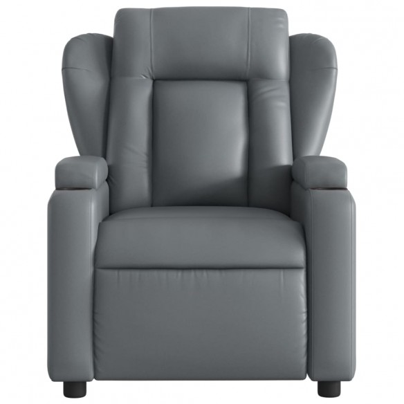 Fauteuil inclinable électrique Gris Similicuir