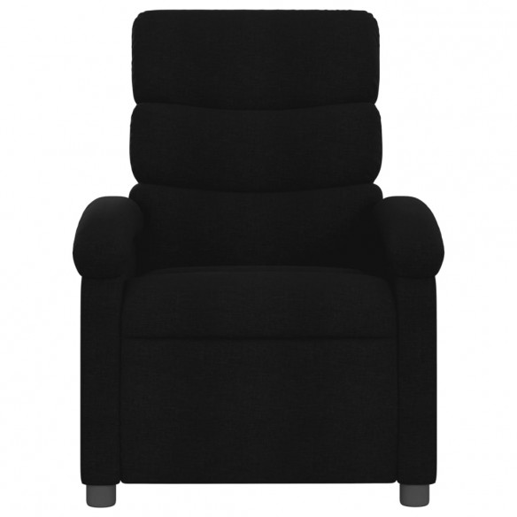 Fauteuil inclinable électrique Noir Tissu