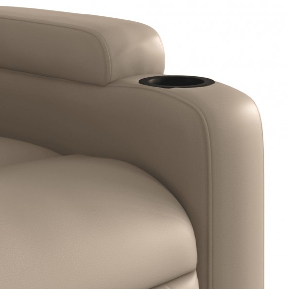 Fauteuil de massage inclinable électrique cappuccino similicuir