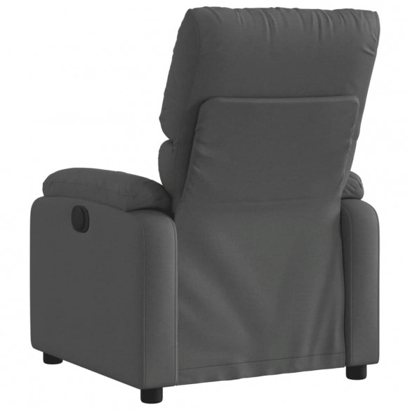 Fauteuil inclinable électrique Gris foncé Tissu