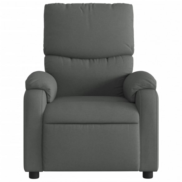 Fauteuil inclinable électrique Gris foncé Tissu