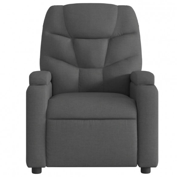 Fauteuil inclinable électrique Gris foncé Tissu