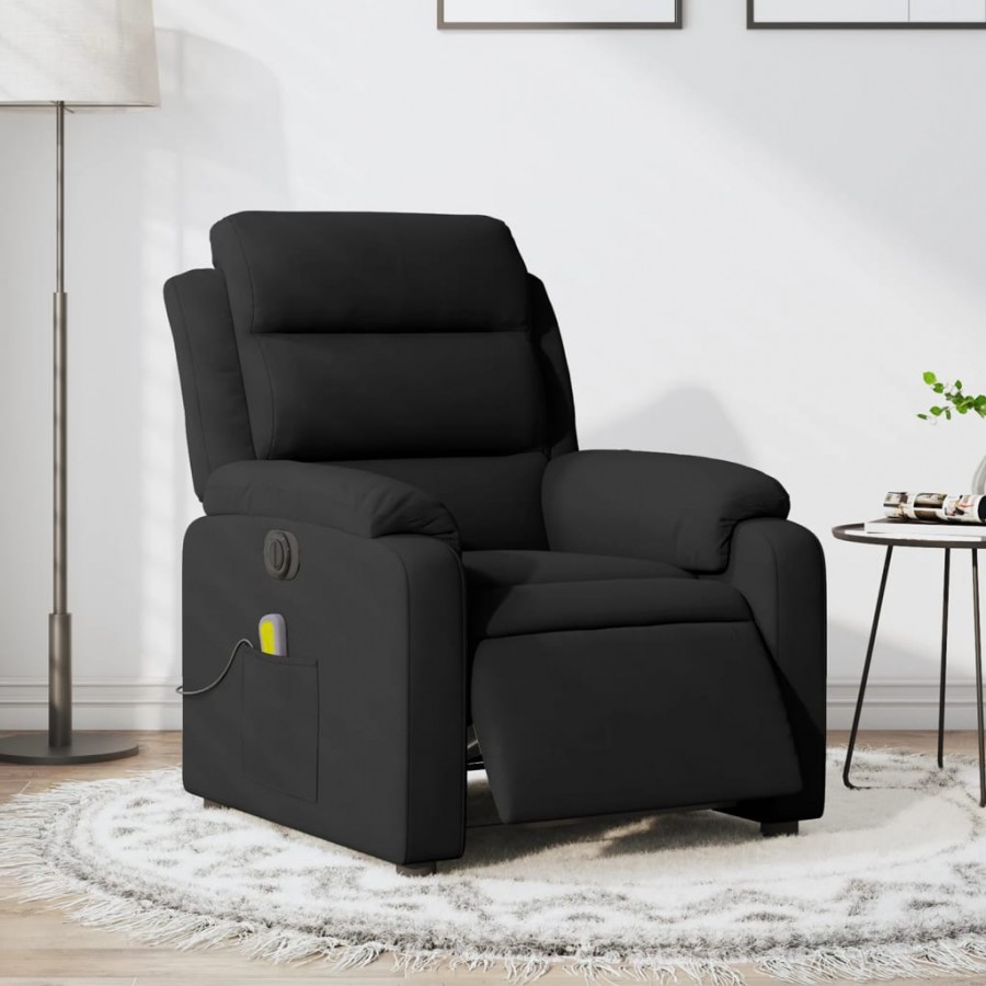 Fauteuil inclinable de massage électrique noir velours