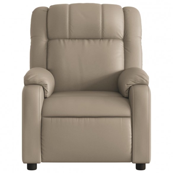 Fauteuil de massage inclinable électrique cappuccino similicuir