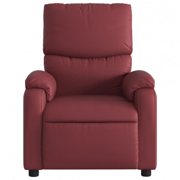 Fauteuil inclinable électrique Rouge bordeaux Similicuir