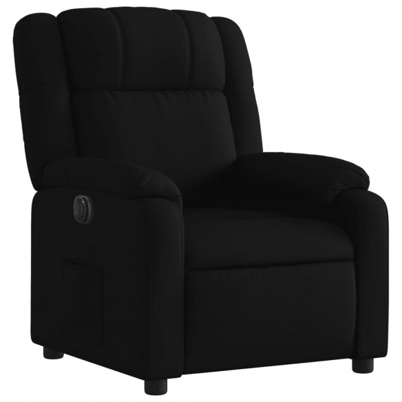 Fauteuil inclinable électrique Noir Tissu