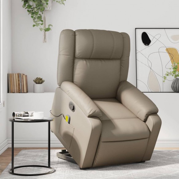 Fauteuil inclinable de massage Cappuccino Similicuir