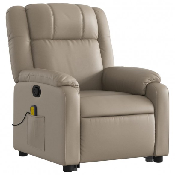 Fauteuil inclinable de massage Cappuccino Similicuir