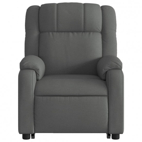 Fauteuil inclinable électrique gris foncé tissu