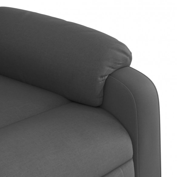 Fauteuil inclinable électrique gris foncé tissu