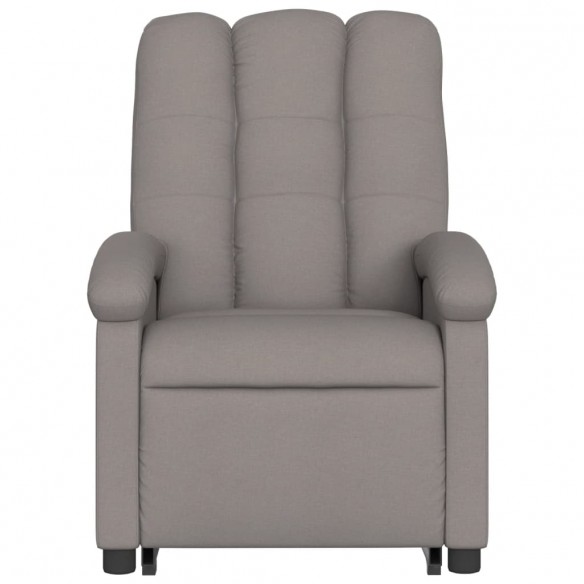 Fauteuil inclinable de massage Taupe Tissu