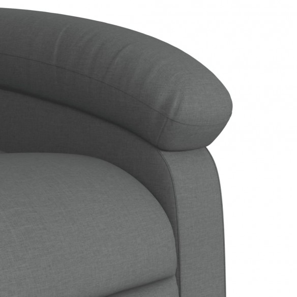 Fauteuil inclinable électrique gris foncé tissu