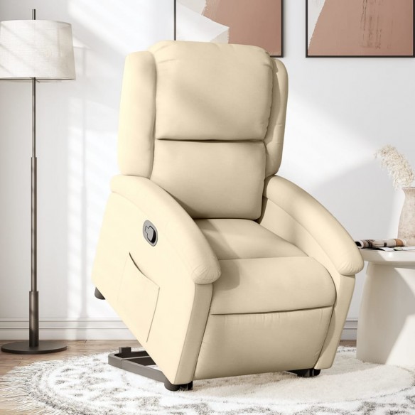 Fauteuil inclinable Crème Tissu