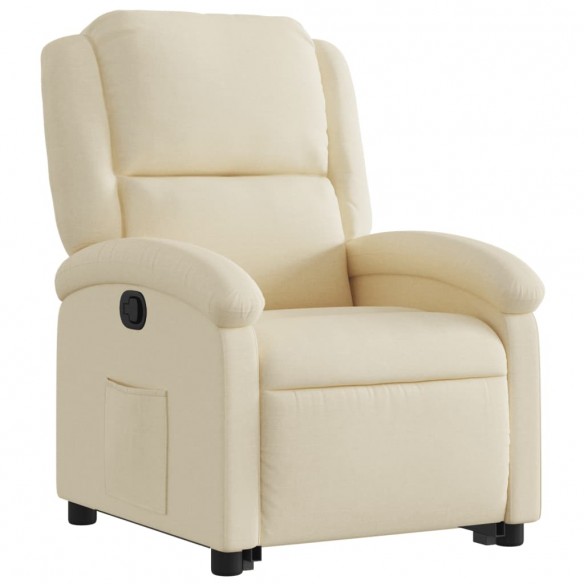 Fauteuil inclinable Crème Tissu