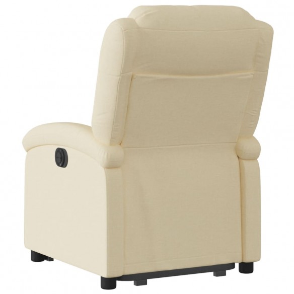 Fauteuil inclinable Crème Tissu