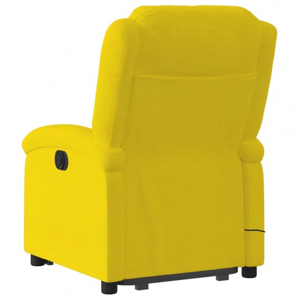 Fauteuil de massage inclinable Jaune Velours