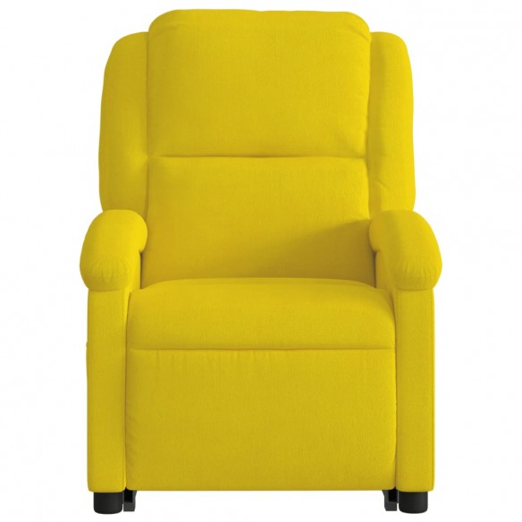 Fauteuil de massage inclinable Jaune Velours