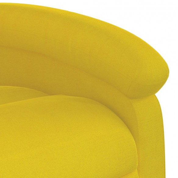 Fauteuil de massage inclinable Jaune Velours