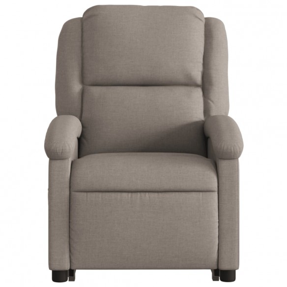 Fauteuil inclinable de massage Taupe Tissu