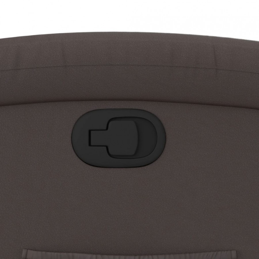 Fauteuil inclinable marron foncé cuir véritable Fauteuil inclinable marron foncé cuir véritable