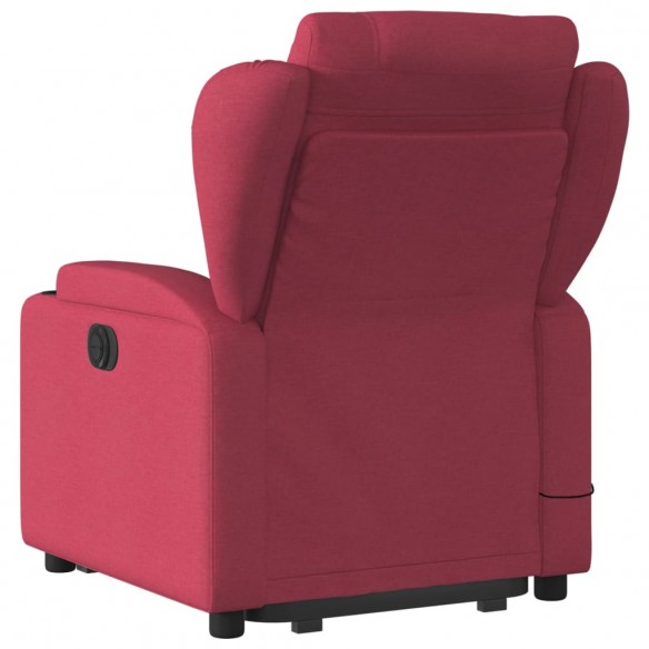 Fauteuil inclinable de massage Rouge bordeaux Tissu