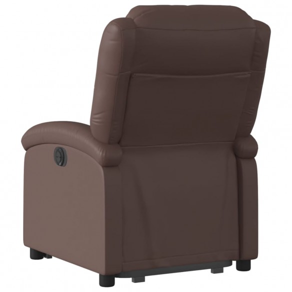 Fauteuil inclinable marron similicuir