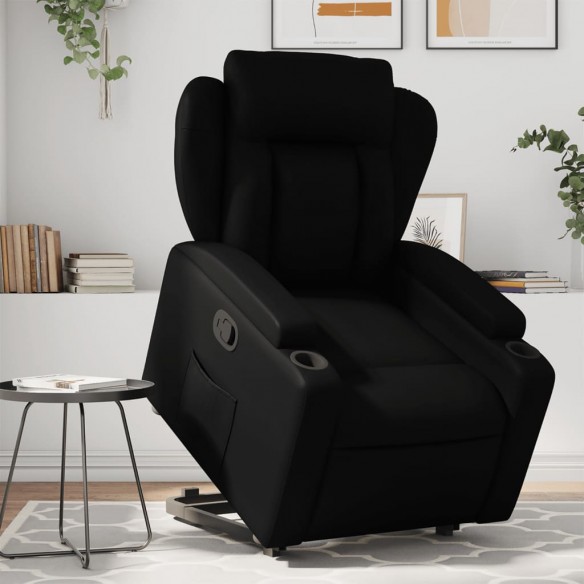 Fauteuil inclinable Noir Similicuir