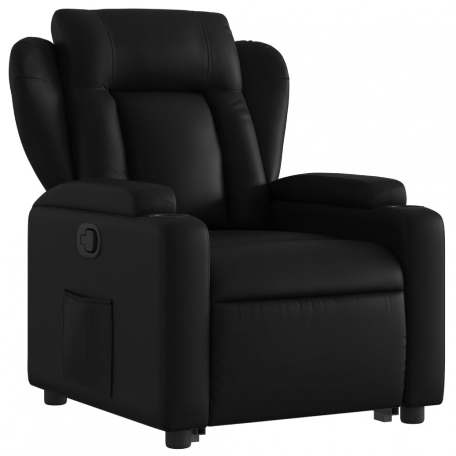 Fauteuil inclinable Noir Similicuir Fauteuil inclinable Noir Similicuir