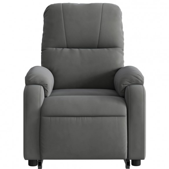 Fauteuil inclinable de massage électrique gris foncé