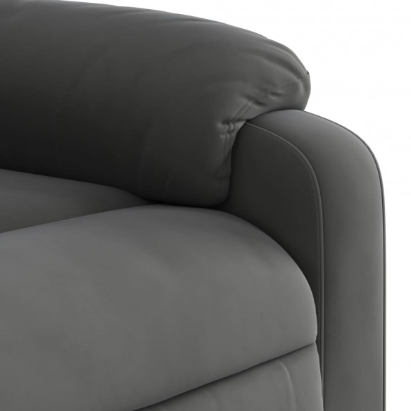 Fauteuil inclinable de massage électrique gris foncé