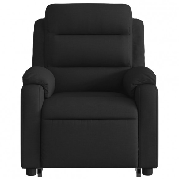 Fauteuil inclinable de massage électrique Noir Tissu