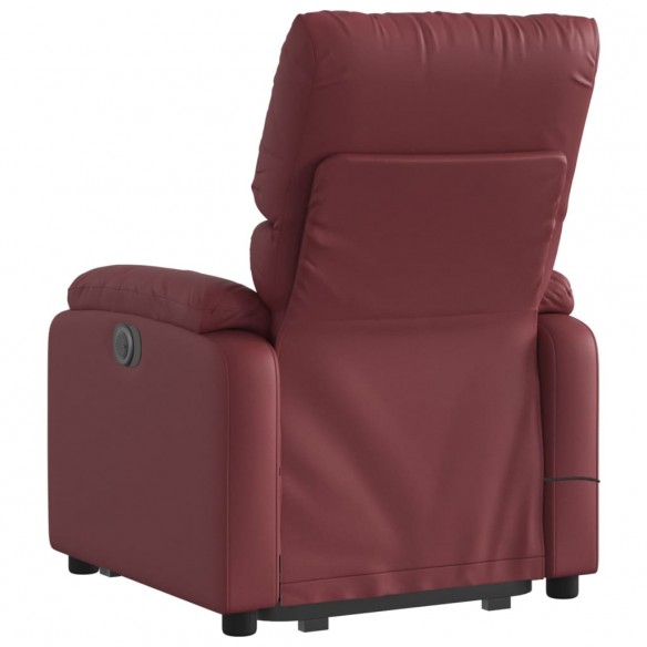 Fauteuil inclinable de massage Rouge bordeaux Similicuir