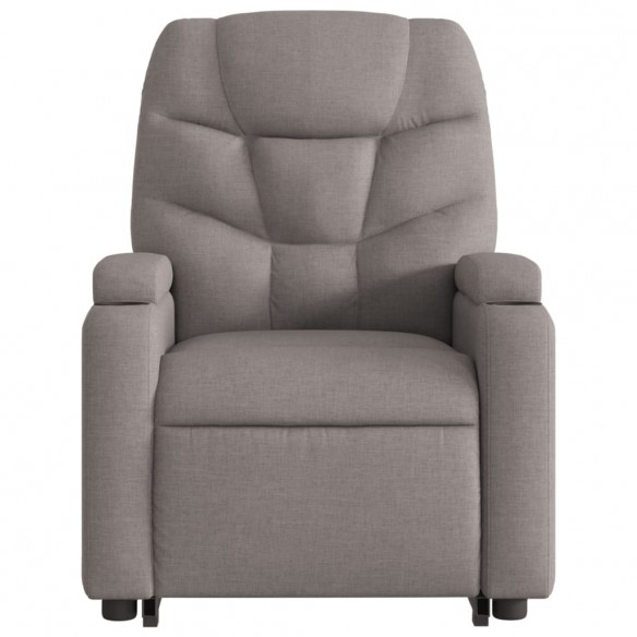 Fauteuil inclinable de massage Taupe Tissu