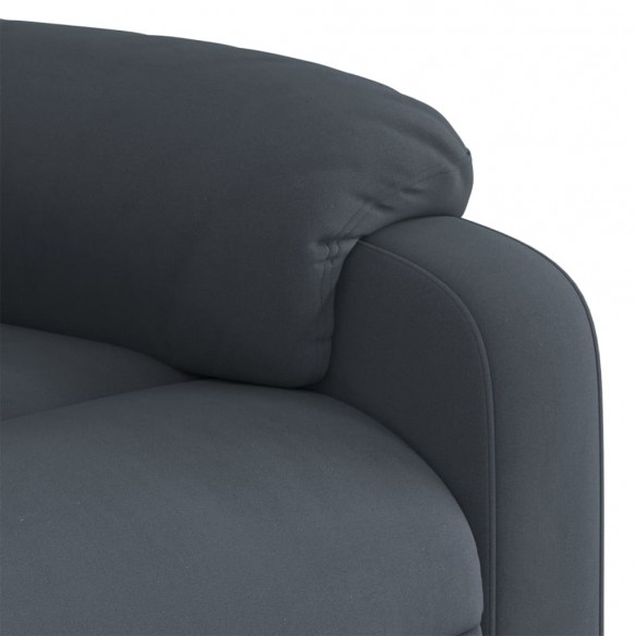 Fauteuil inclinable Gris foncé Velours