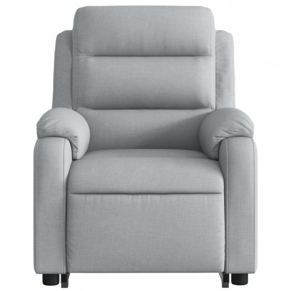 Fauteuil de massage inclinable Gris clair Tissu