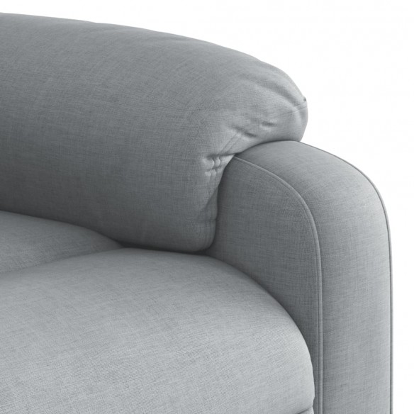 Fauteuil de massage inclinable Gris clair Tissu