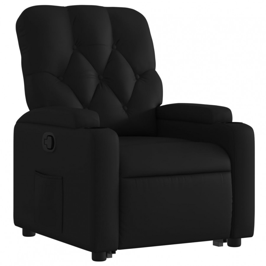 Fauteuil inclinable Noir Similicuir Fauteuil inclinable Noir Similicuir