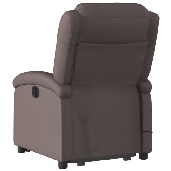 Fauteuil inclinable de massage électrique marron foncé