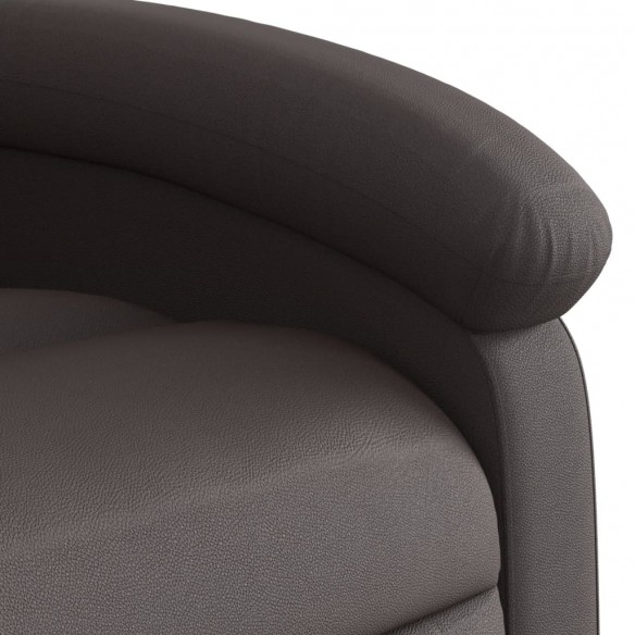 Fauteuil inclinable de massage électrique marron foncé