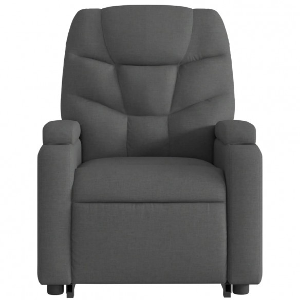 Fauteuil inclinable électrique gris foncé tissu