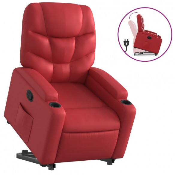 Fauteuil inclinable Rouge Similicuir