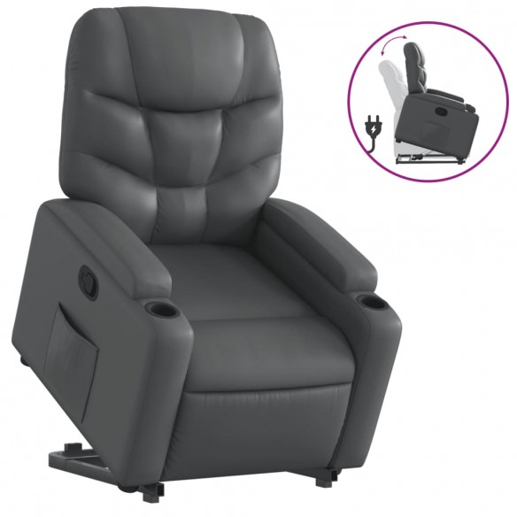 Fauteuil inclinable Gris Similicuir