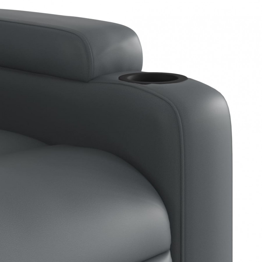 Fauteuil inclinable Gris Similicuir Fauteuil inclinable Gris Similicuir