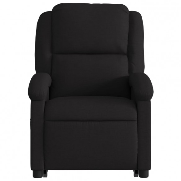 Fauteuil de massage inclinable Noir Tissu