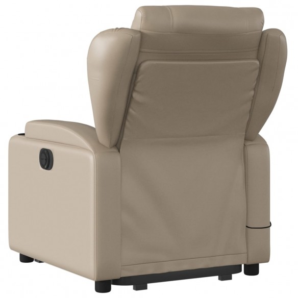 Fauteuil inclinable de massage électrique cappuccino similicuir