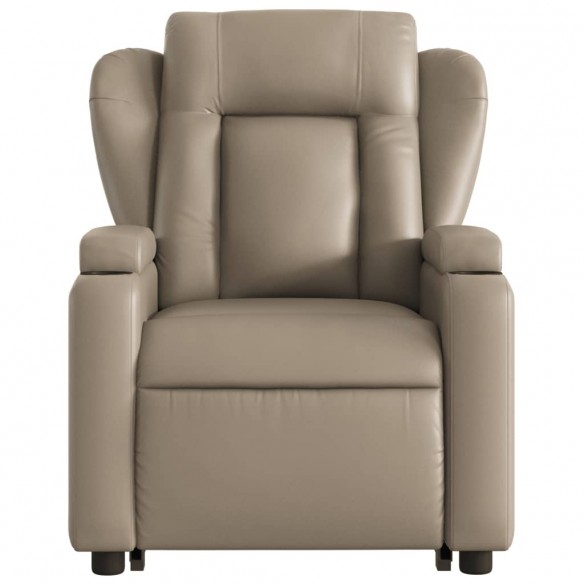 Fauteuil inclinable de massage électrique cappuccino similicuir