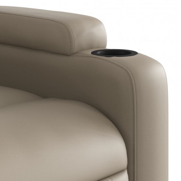 Fauteuil inclinable de massage électrique cappuccino similicuir