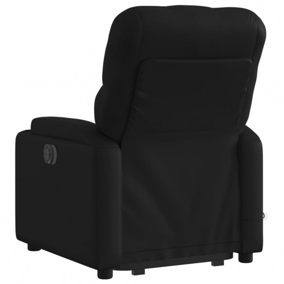 Fauteuil inclinable de massage électrique noir similicuir