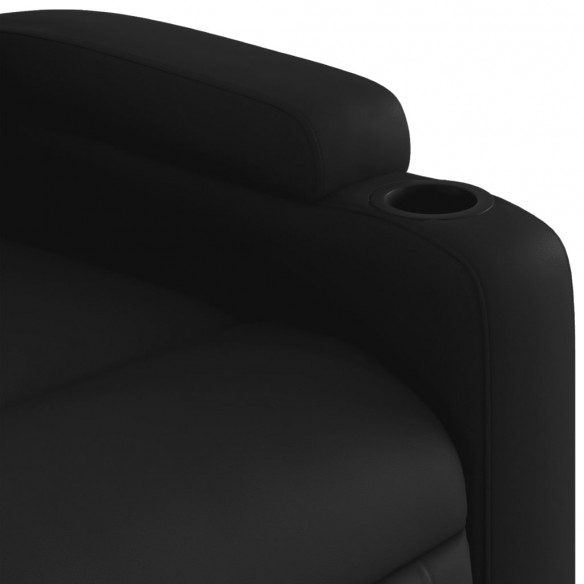 Fauteuil inclinable de massage électrique noir similicuir